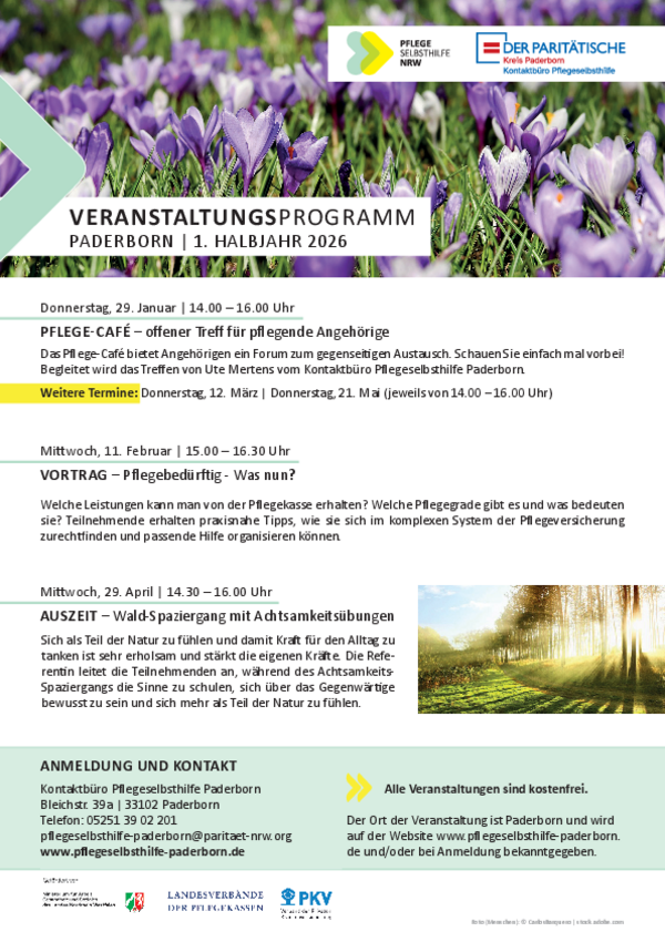 Veranstaltungen 1.Hj 2026