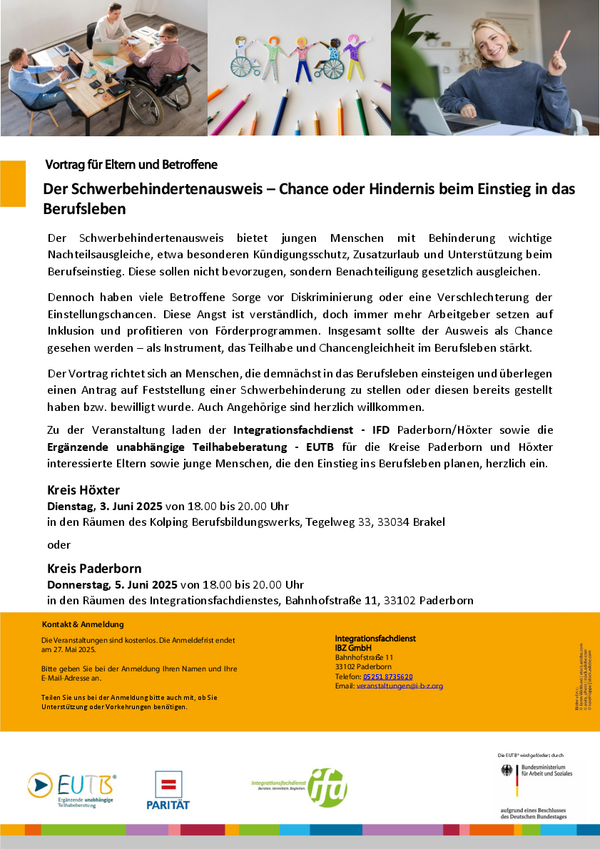 Plakat A3 Schwerbehindertenausweis